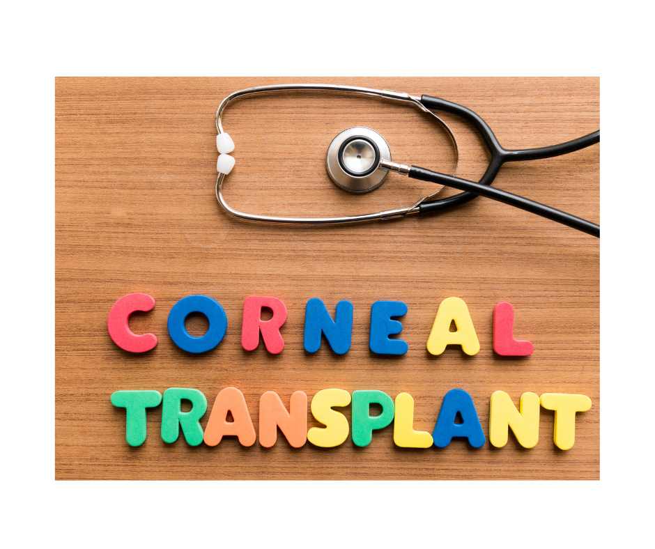Corneal transplant in a color full alphabets 