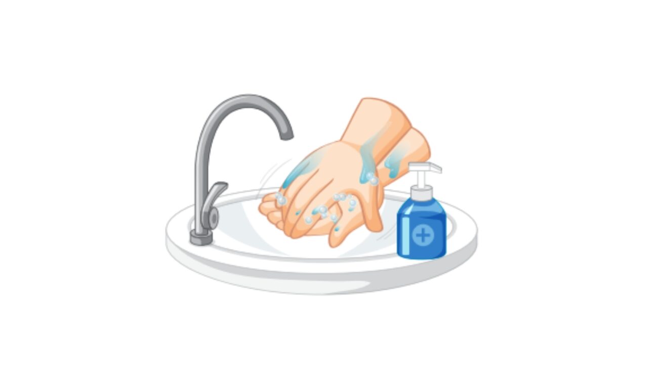 Clean your hands to prevent from pink eye