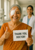 Restores vision after Motiyabind surgery, Happy patient