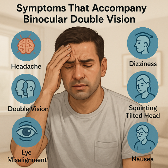 Symptoms of Binocular double vision