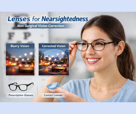 Lens for nearsightedness