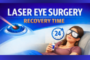 Laser eye surgery recovery time